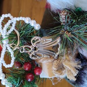 Gloria Duchin Angel Keychain Silver Toned Made In USA 2019 Signed  GUC